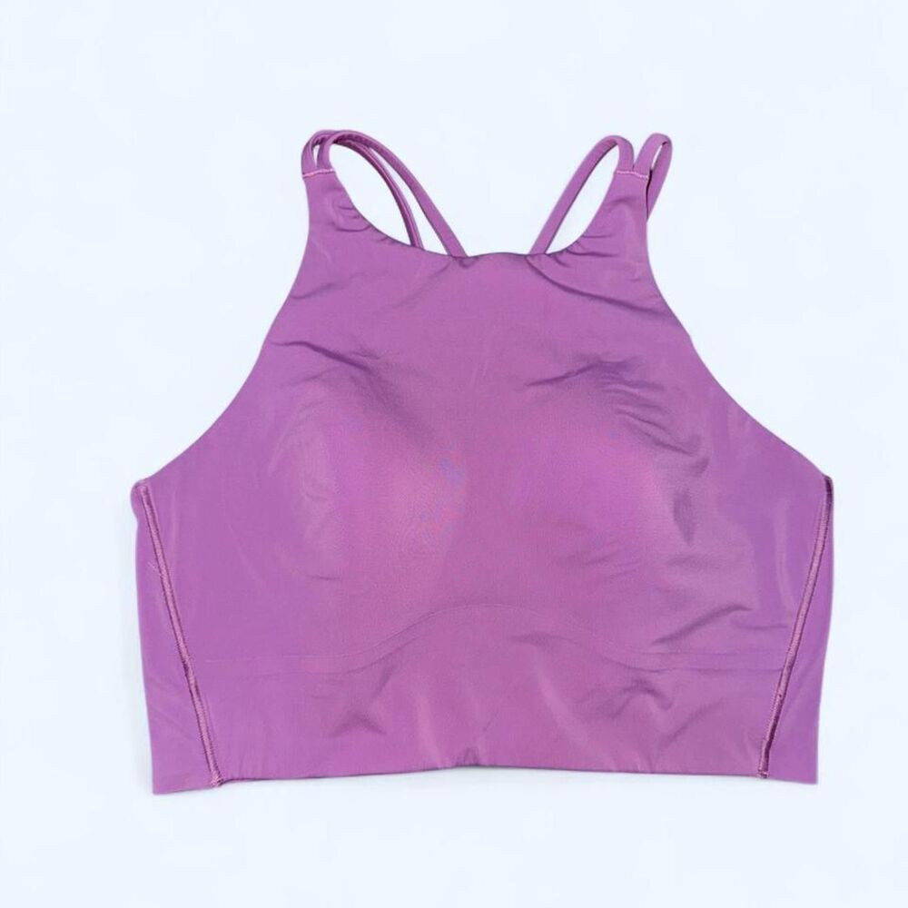 Lululemon Like a Cloud High-Neck Longline Sports Bra Vintage Plum
